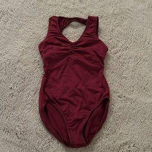 Youth Girl’s Maroon Dance Leotard